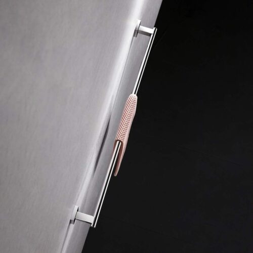 Bathroom single-bar towel rack