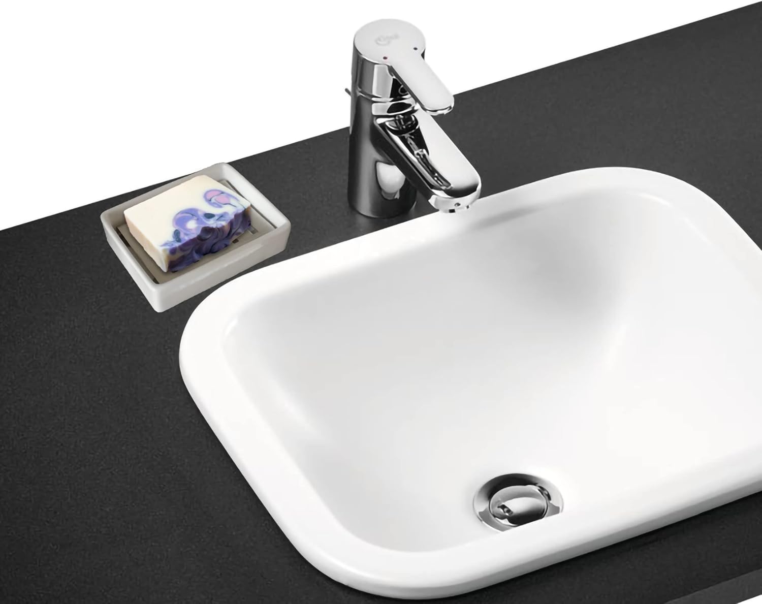 Ceramic Stainless Steel Double-Layer Soap Holder - Image 2