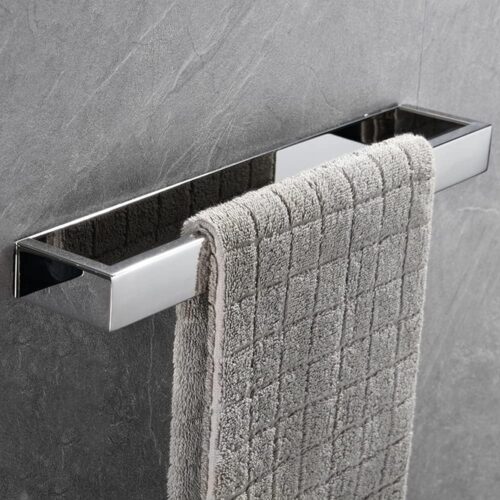 Stainless steel wall-mounted towel bar
