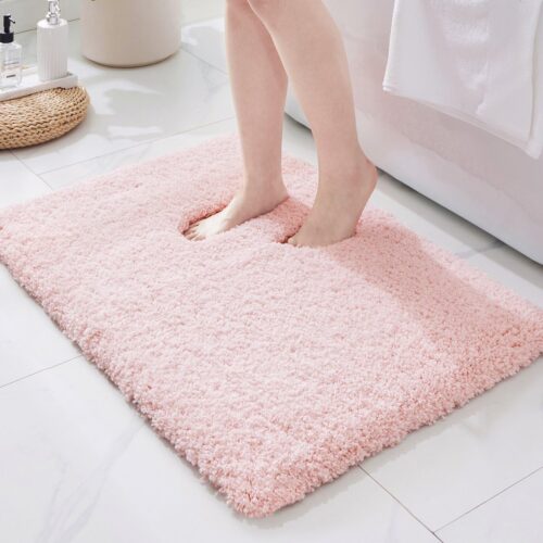Pink Extra Thick Microfibre Bath Mat