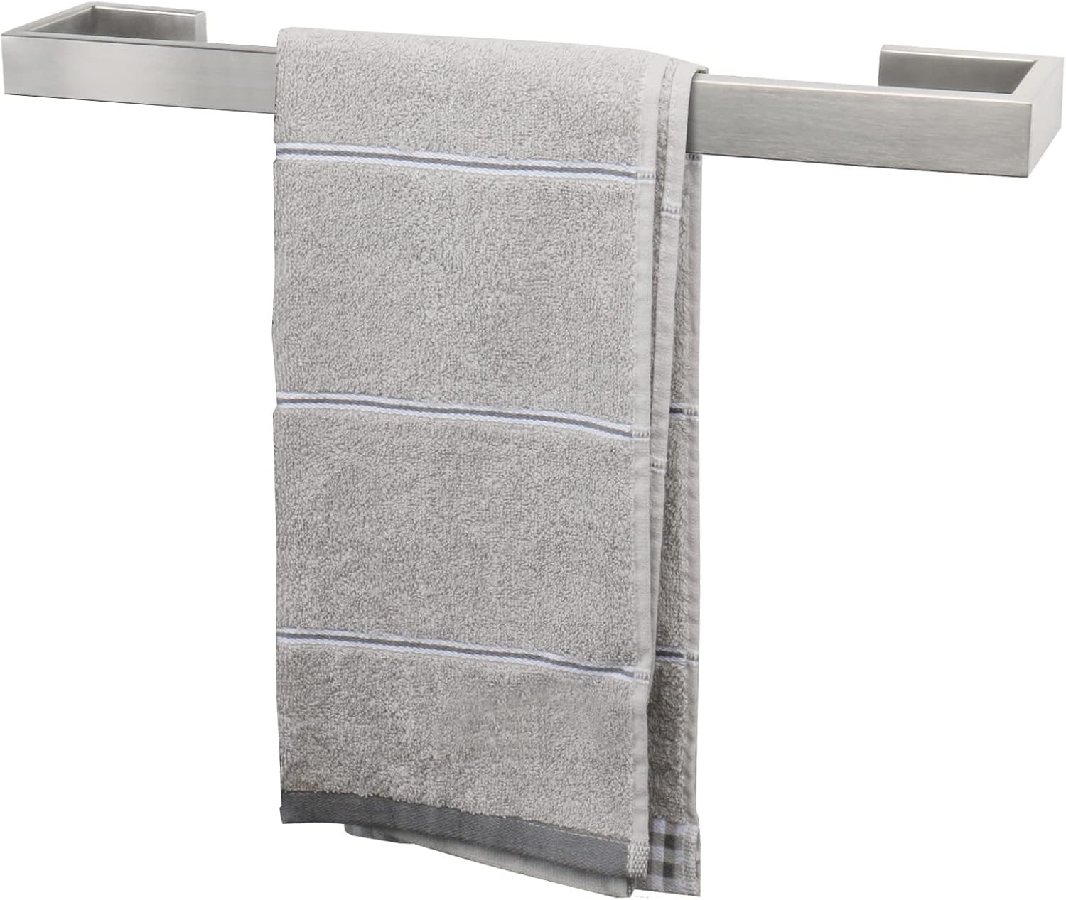 Heavy-duty wall-mounted towel rack