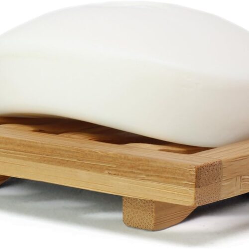 Bamboo Nigiri-Style Self-Draining Soap Holder Tray