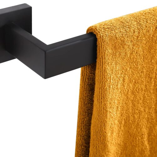 Wall-mounted stainless steel towel bar