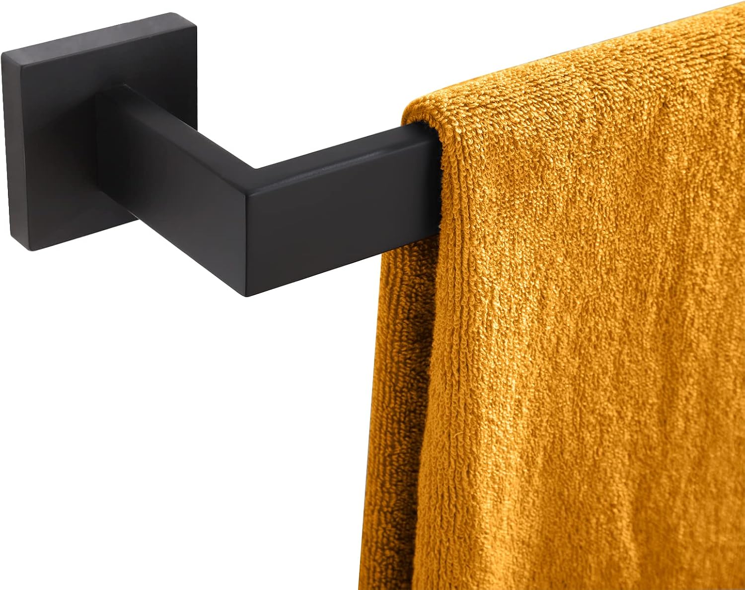 Wall-mounted stainless steel towel bar